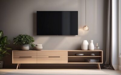 Jak umeblować przestrzeń pod wiszącym telewizorem?
