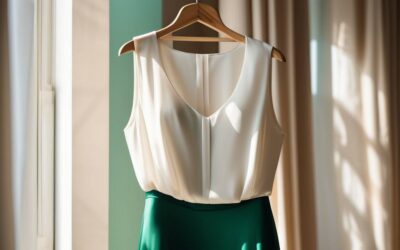 Jaki kolor bluzki pasuje do zielonej spódnicy?