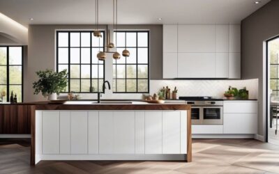 Jaką podłogę wybrać do białej kuchni z drewnianym blatem?