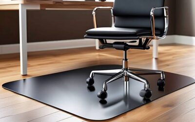 Która strona maty pod krzesło powinna znajdować się na podłodze?