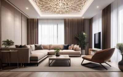 Jak efektownie zrobić ozdobny sufit podwieszany w salonie?