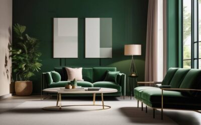 Jakie kolory ścian pasują do butelkowej zieleni?