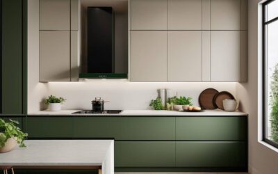 Jakie kolory ścian pasują do zielonych mebli kuchennych?