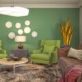 Jakie kolory pasują do zielonego pokoju?