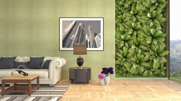 Jakie dodatki pasują do zielonych ścian w pokoju?